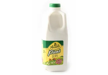 Piens pasterizēts Annele 2.5% pudelē 2l