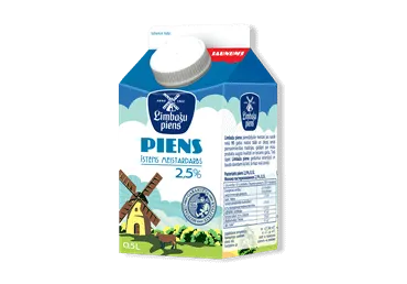 Piens LIMBAŽU PIENS 2.5% 0.5L