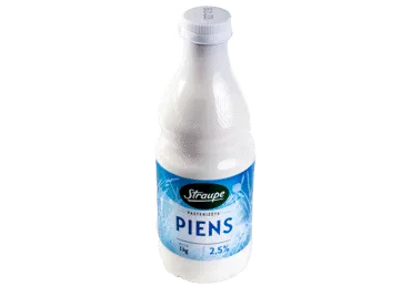 Piens STRAUPE 2,5% 1kg