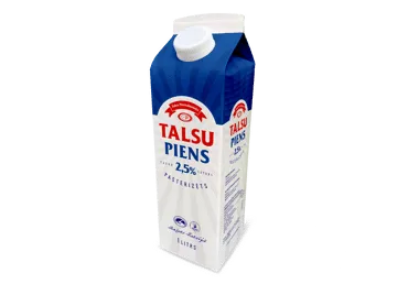 Piens Talsu 2.5% tetra ar korķi 1l