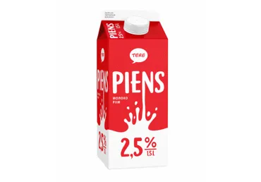 Piens Tere ar D vit. 2.5% 1.5l tetra ar korķi
