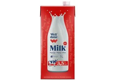 Piens UHT WELL DONE 3,5% 1L