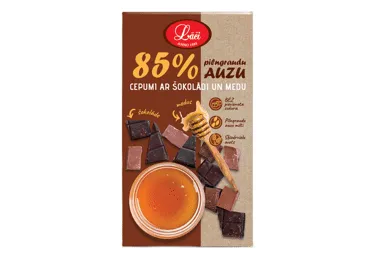 Pilngraudu auzu cepumi ar šokolādi un medu LĀČI 140g