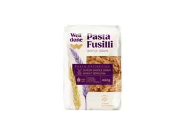 Pilngraudu makaroni WELL DONE Fusilli 500g
