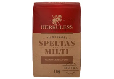 Kviešu milti Herkuless Speltas pilngraudu 1kg