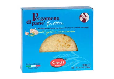 Plānās sausmaizītes ar ķiplokiem un rozmarīnu CHERCHI 100g