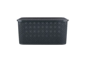 Plastmasas mantu uzglabāšanas kaste ar vāku 19L