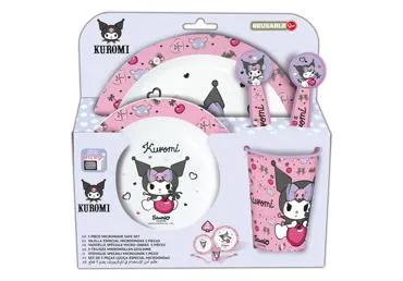 Plastmasas trauku komplekts KUROMI 5gab.