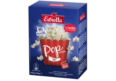 Popkorns ESTRELLA sāļais 3x90g