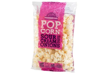 Popkorns ar krējuma un sīpolu garšu 65g, Pophouse