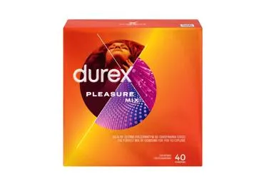Prezervatīvi DUREX Pleasure Mix 40gab.
