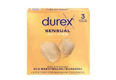 Prezervatīvi DUREX Sensual No Latex 3gb.