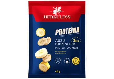 Proteīna auzu biezputra HERKULESS banānu 40g