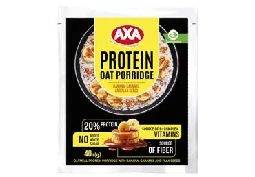 Proteīna auzu putra banānu karameļu AXA 40g