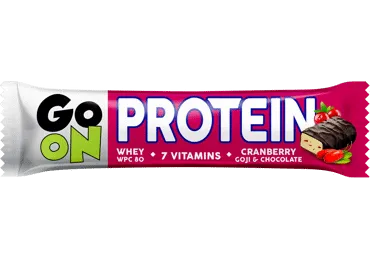 Proteīna batoniņš GO ON ar dzērvenēm 50g