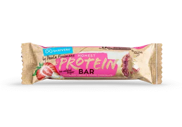 Batoniņš Skrīveru zemeņu proteīna baltajā šokolādē 45g