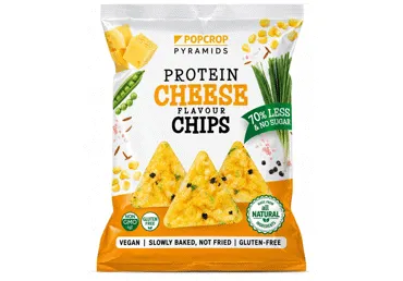 Proteīna čipsi siera garša POPCROP 60g