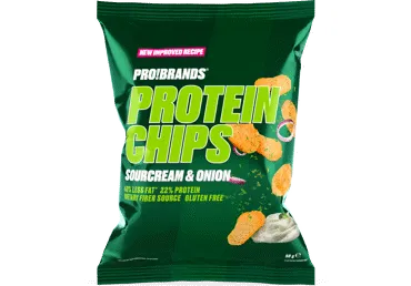 Proteīna kartupeļu čipsi skābā krējuma un sīpolu PROBRANDS 50g