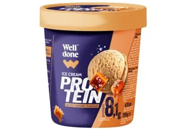 Proteīna saldējums ar karameļu garšu WELL DONE 250g