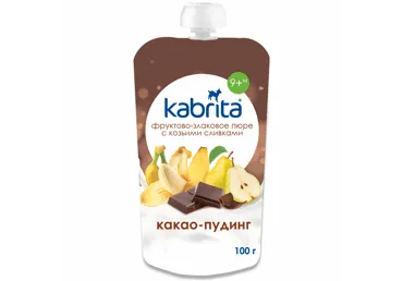 Pudiņš KABRITA augļu-kakao 9+ 100g