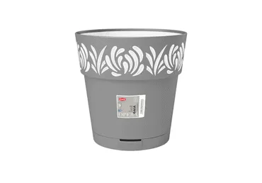 Puķu pods pelēks/balts STEFANPLAST Ø25cm