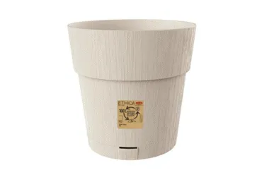 Puķu pods+paliktnis STEFANPLAST balts D20x19cm