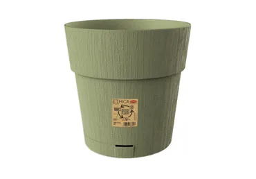 Puķu pods+paliktnis STEFANPLAST zaļš D20x19cm