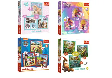 Pužļu komplekts TREFL 3in1