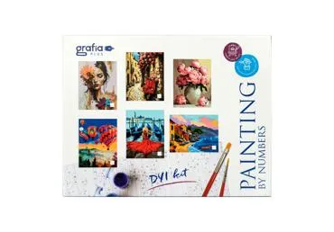 Radošais komplekts Gleznošana pēc skaitļiem GRAFIA