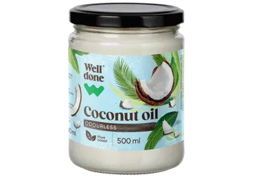 Rafinēta kokosriekstu eļļa WELL DONE 500ml