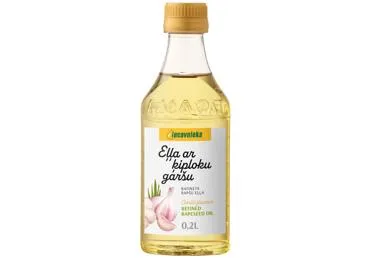 Rafinēta rapšu eļļa IECAVNIEKS ķiploku 200ml