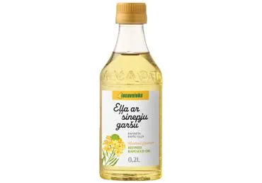 Rafinēta rapšu eļļa IECAVNIEKS sinepju 200ml
