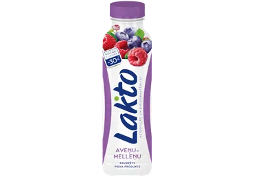 Raudzēts piena produkts LAKTO ar mellenēm un avenēm 450g