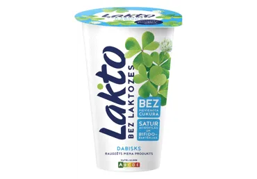Raudzēts piena produkts LAKTO bez laktozes 200g