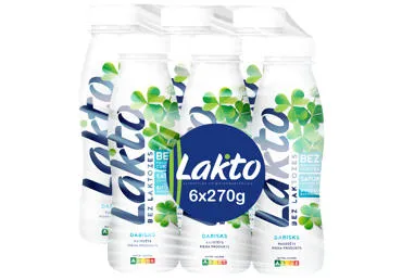 Raudzēts piena produkts LAKTO bez laktozes 270gx6