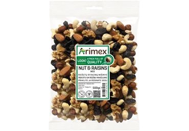 Riekstu un rozīņu maisījums mix Arimex 500g