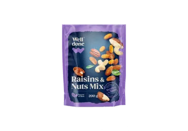 Riekstu-rozīņu maisījums WELL DONE 200g