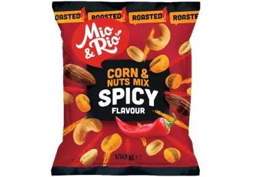 Riekstu un kukurūzas maisījums MIO&RIO Spicy 150g