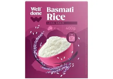 Rīsi basmati WELL DONE 4x100g