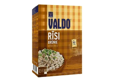 Rīsi brūnie VALDO, 500g (4x125g)