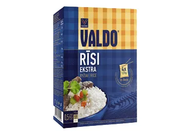 Rīsi VALDO kārba 4x125g