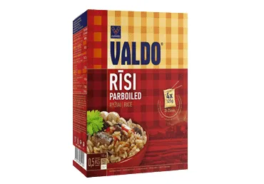 Rīsi Parboiled 4x125g, Valdo