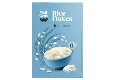Rīsu pārslas WELL DONE 400g