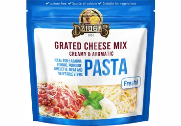 Rīvēts siers makaroniem DŽIUGAS 42% 200g