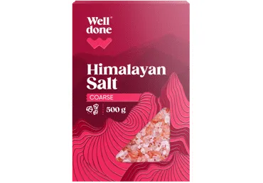 Rozā Himalaju sāls WELL DONE rupjais 500g