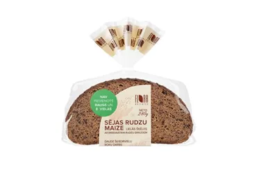 Rudzu maize Sējas FLORA lielās šķēlēs ar graudiem 280g