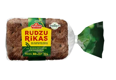 Rudzu Rikas HANZAS MAIZNĪCA ar diedzētiem graudiem 240g