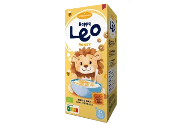 Happy Leo rudzu un auzu pārslas ar medu, Organic, 150g