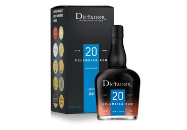 Rums DICTADOR 20YO 40% 0,7L karbā