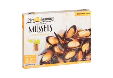 Sald. mīdijas baltvīna mērcē PIER33 454g